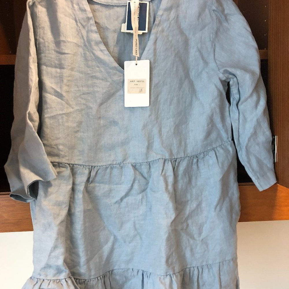 denim blue adorable top